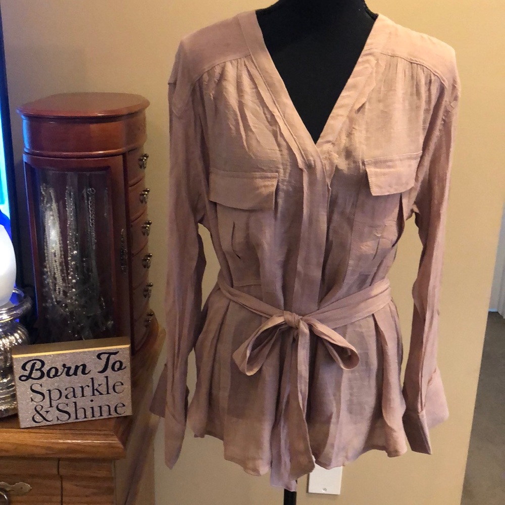 Flawless Belted Blouse/NWT